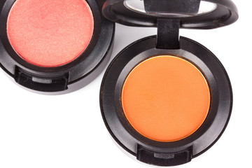 Professional eye shadows in round box