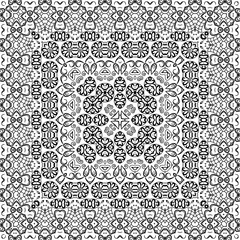 Abstract seamless outline pattern