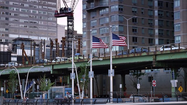 East River Esplanade and FDR Drive Establishing Shot