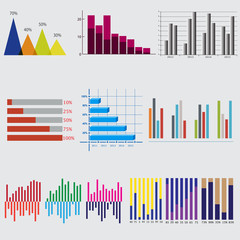 Infographic Elements. business diagrams and graphics