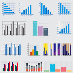 Infographic Elements. business diagrams and graphics