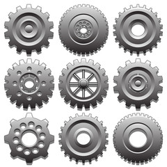 Obraz premium Set of gear wheels