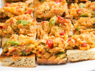 Sandwiches with vegetables
