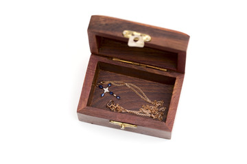 chest on the white background