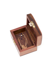 chest on the white background