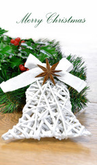 Christmas decorative background bell