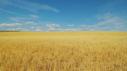 Alentejo field and clouds in sky