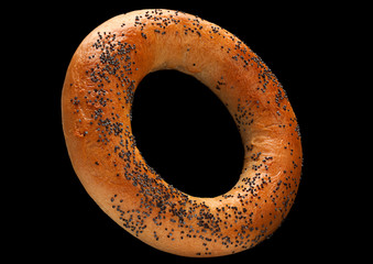 Bagel with poppy seed