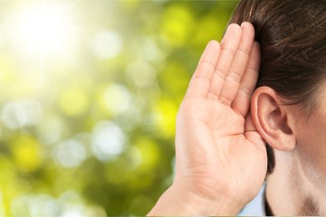 Ear listening.