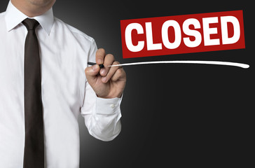 closed is written by businessman background