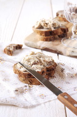 French rillettes, meat spread