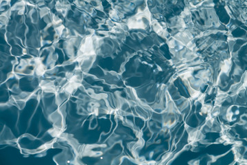 Blue water with ripple surface background