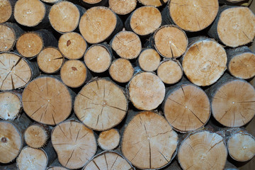 Pile of wood for the fireplace
