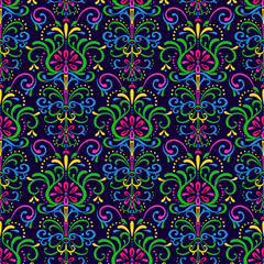 Pattern exotic flowers