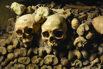 Skulls & Bones in Catacombs, Paris