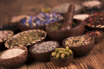 Fresh medicinal herbs