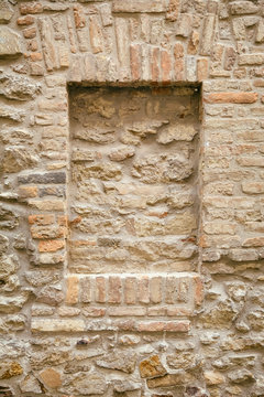 Brick-encased Window