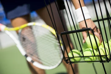 Foto op Plexiglas Young woman playing tennis © BGStock72