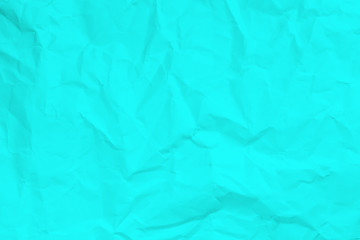 Blue Wrinkled paper background.