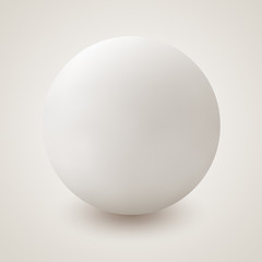 Vector sphere on white background