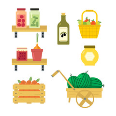 Fresh vegetables from the garden