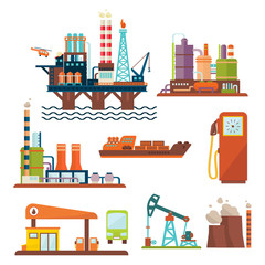 Fototapeta premium Oil industry business concept of gasoline diesel production fuel