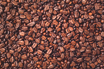 Coffee beans background