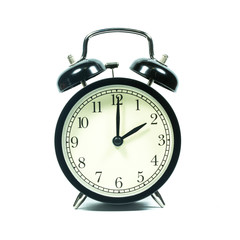 Alarm clock on white background.