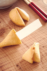 Fortune Cookie with blank message for your own text