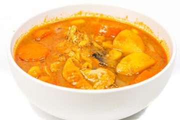 Chicken massaman curry, thai cuisine