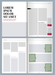 sophisticated magazine layout template
