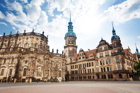Theaterplatz square in Dresden Germany