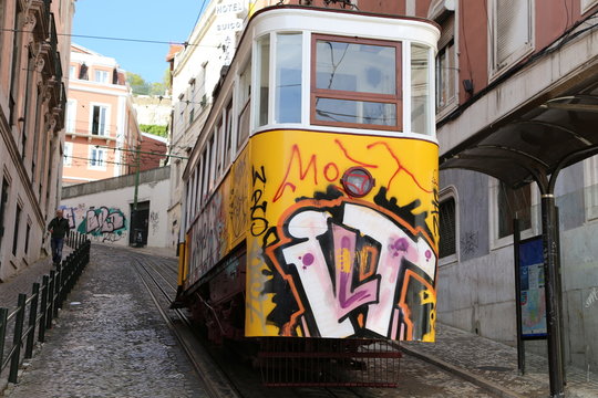Funicular in Lisbon