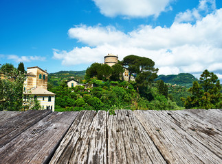 Fototapeta na wymiar Castello Brown near Portofino village