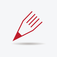 Drawing pencil icon. Vector illustration