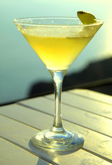 beautiful cocktail on the beach