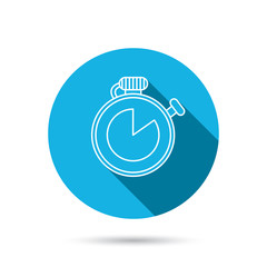 Timer icon. Stopwatch sign.