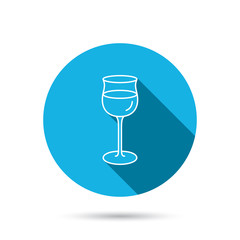 Wineglass icon. Goblet sign.