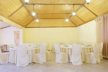 Interior of a modern cafe