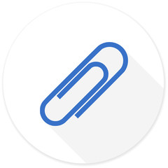 paperclip flat design modern icon