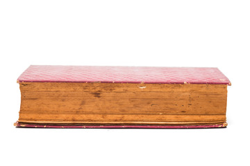 Old book on white background.