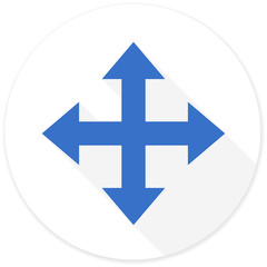 arrow flat design modern icon