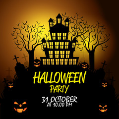 Halloween party design.