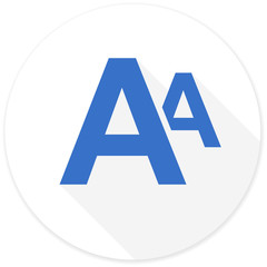 alphabet flat design modern icon