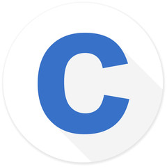 copyright flat design modern icon