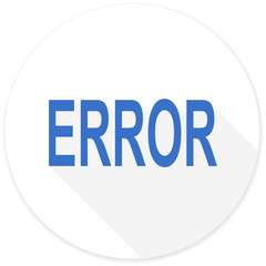 error flat design modern icon