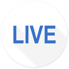 live flat design modern icon