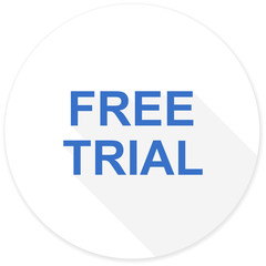 free trial flat design modern icon