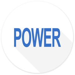 power flat design modern icon