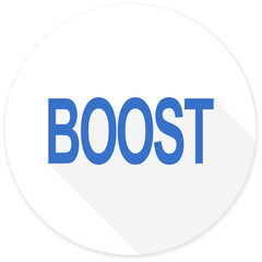 boost flat design modern icon